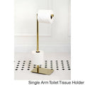 Polished Brass Freestanding Toilet Tissue Holder V116