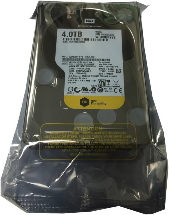 4TB 7200RPM SATA 3.5 Internal Hard Drive S22767