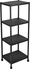4-Tier Stainless Steel Shelving Unit with Wheels B14183