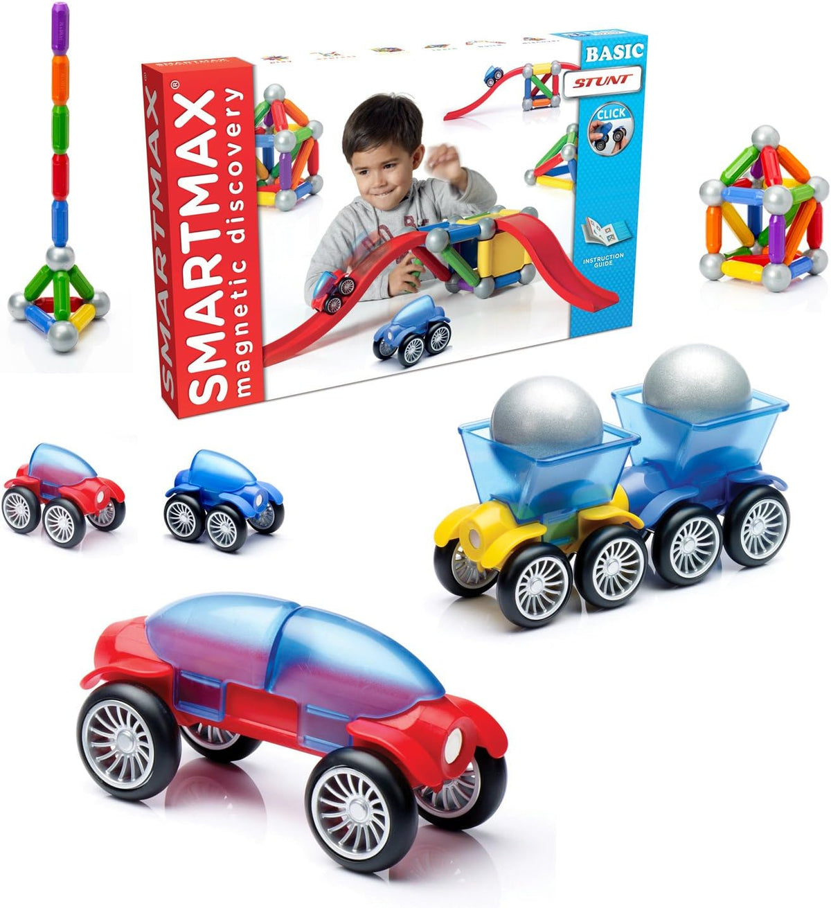 Magnetic Building Set with Moving Vehicles S6599