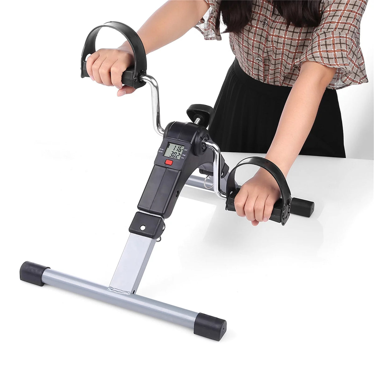 Folding Mini Exercise Bike 240 lbs T9457