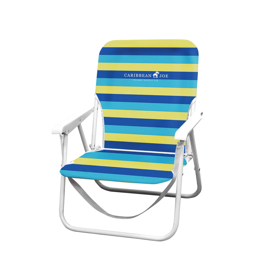Folding Beach Chair Blue Stripes L46391