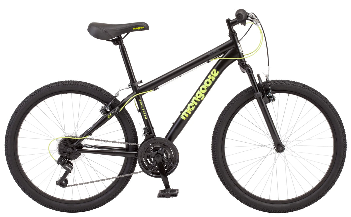 24-inch 21 Speed Black Mountain Bike O16158