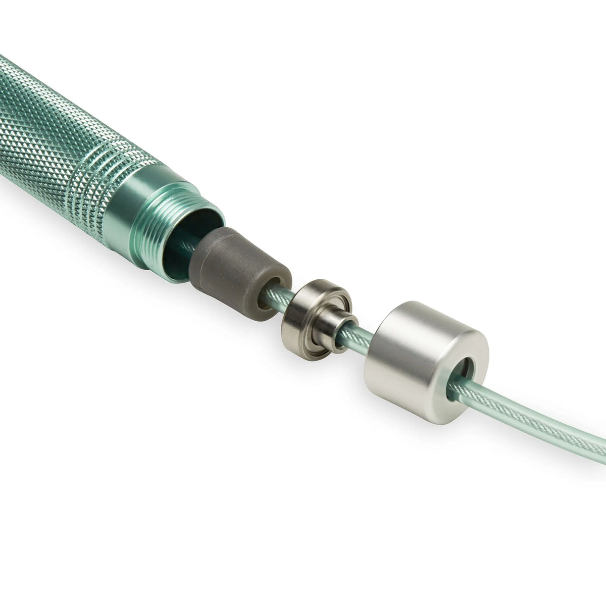 Green Adjustable Cable Jump Rope V6151