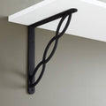 10 inch Iron Shelf Bracket - Black O4564