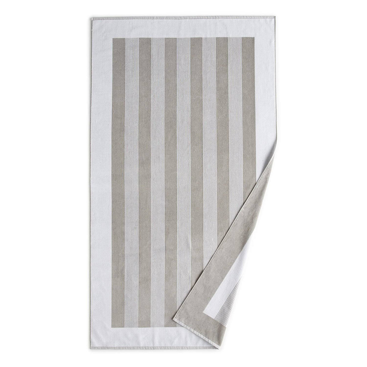 White Stripe Beach Towel N5637