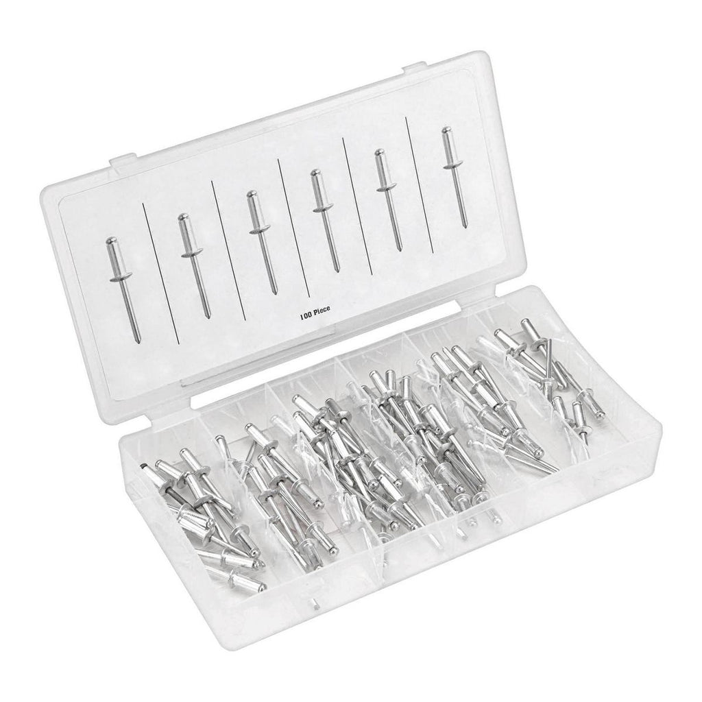1/4 in. Aluminum Blind Rivet Set, 100 Piece Q681529