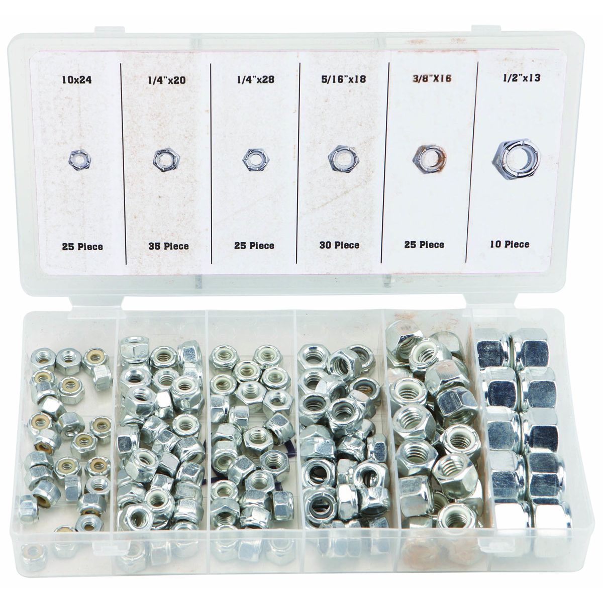 Nylon Locknut Set, 150 Piece X468294