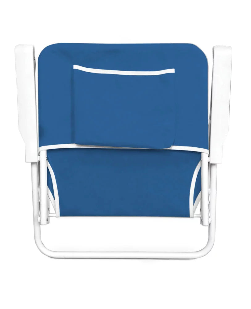 Folding Beach Chair Blue Stripes L46391