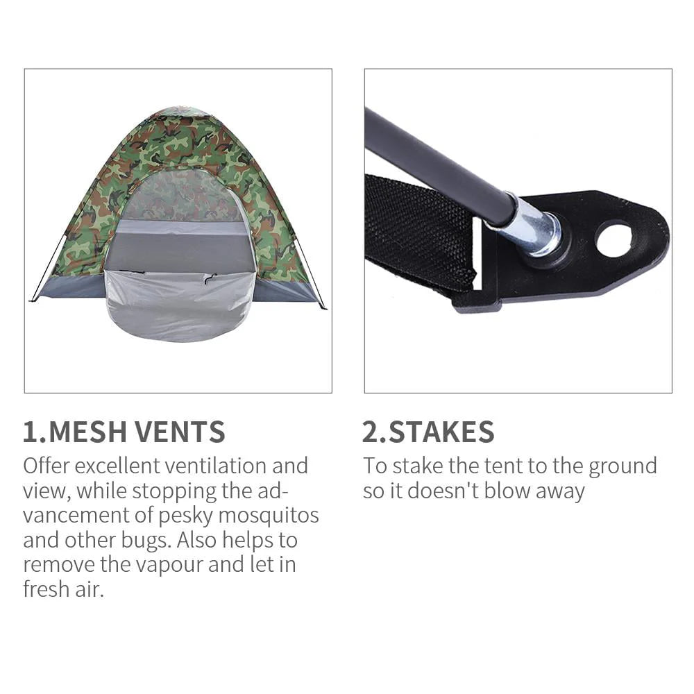 3 Person Camping Tent W70789