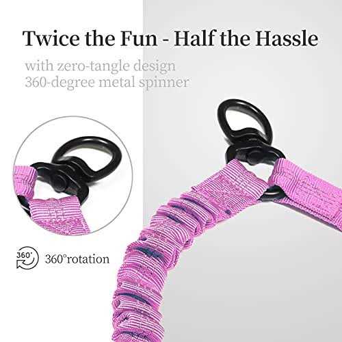 Double Dog Leash 360 Swivel No Tangle P95538