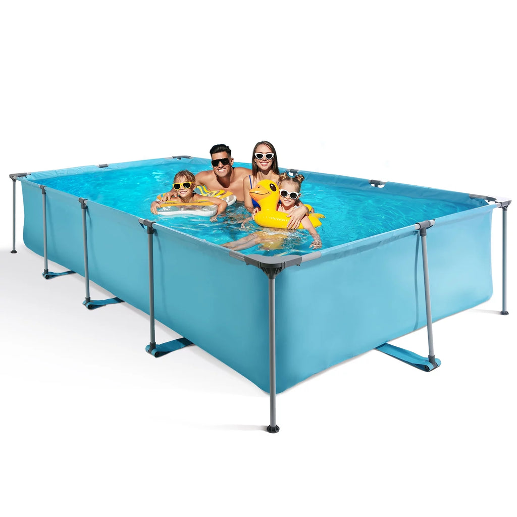 10 ft Above Ground Rectangular Frame Swimming Pool Z1312