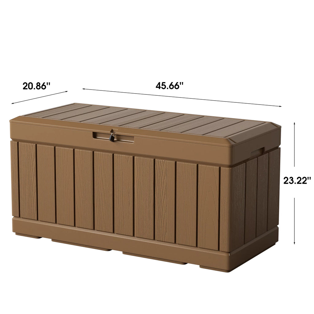 82 Gallon Resin Lockable Deck Box S44336