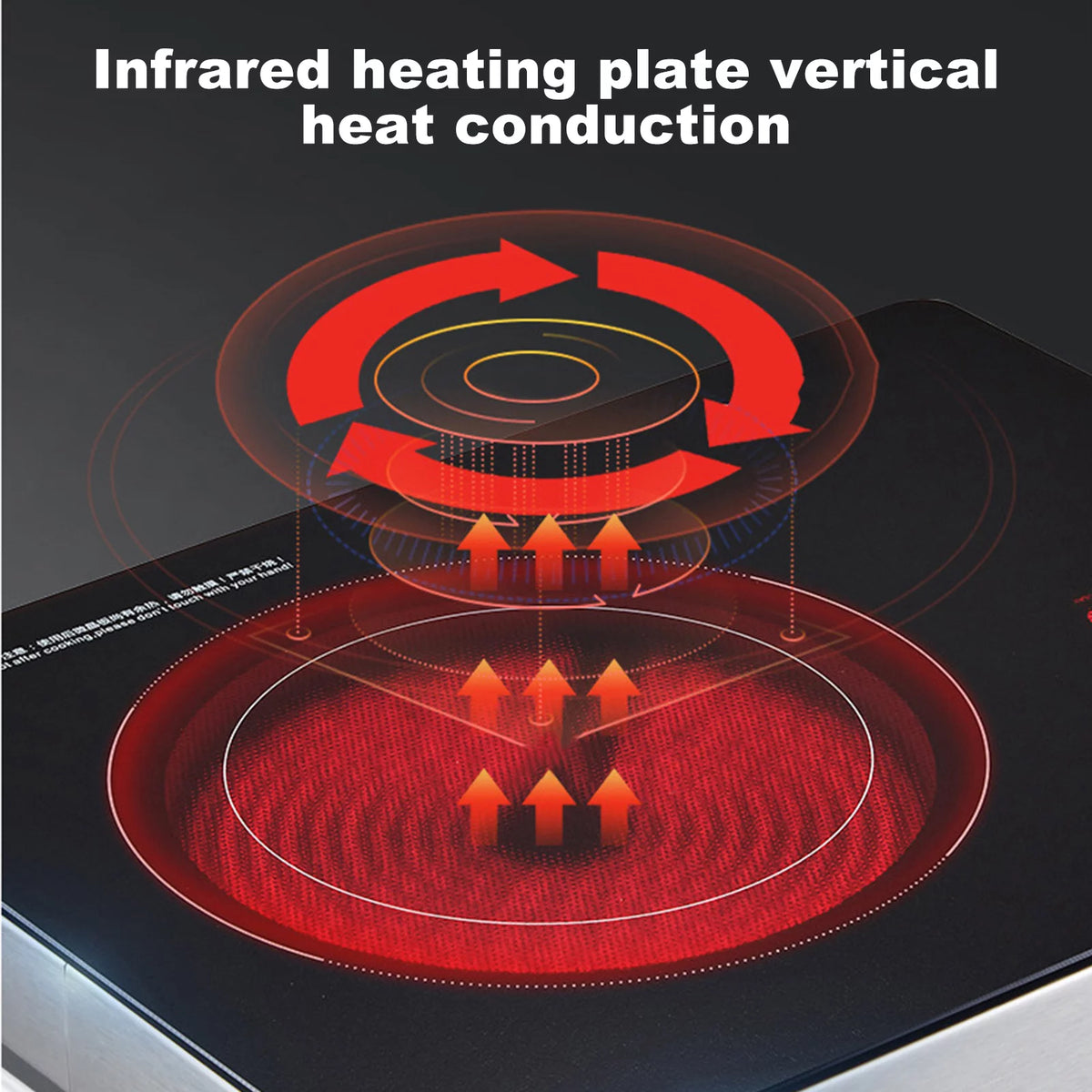 Electric Hot Plate Infrared Induction Cooktop 3500W Ceramic Glass K271