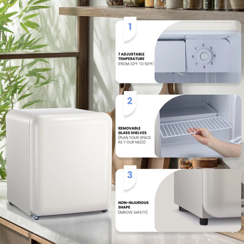 1.1 Cu.ft Compact Upright Freezer with Reversible Single Door S911