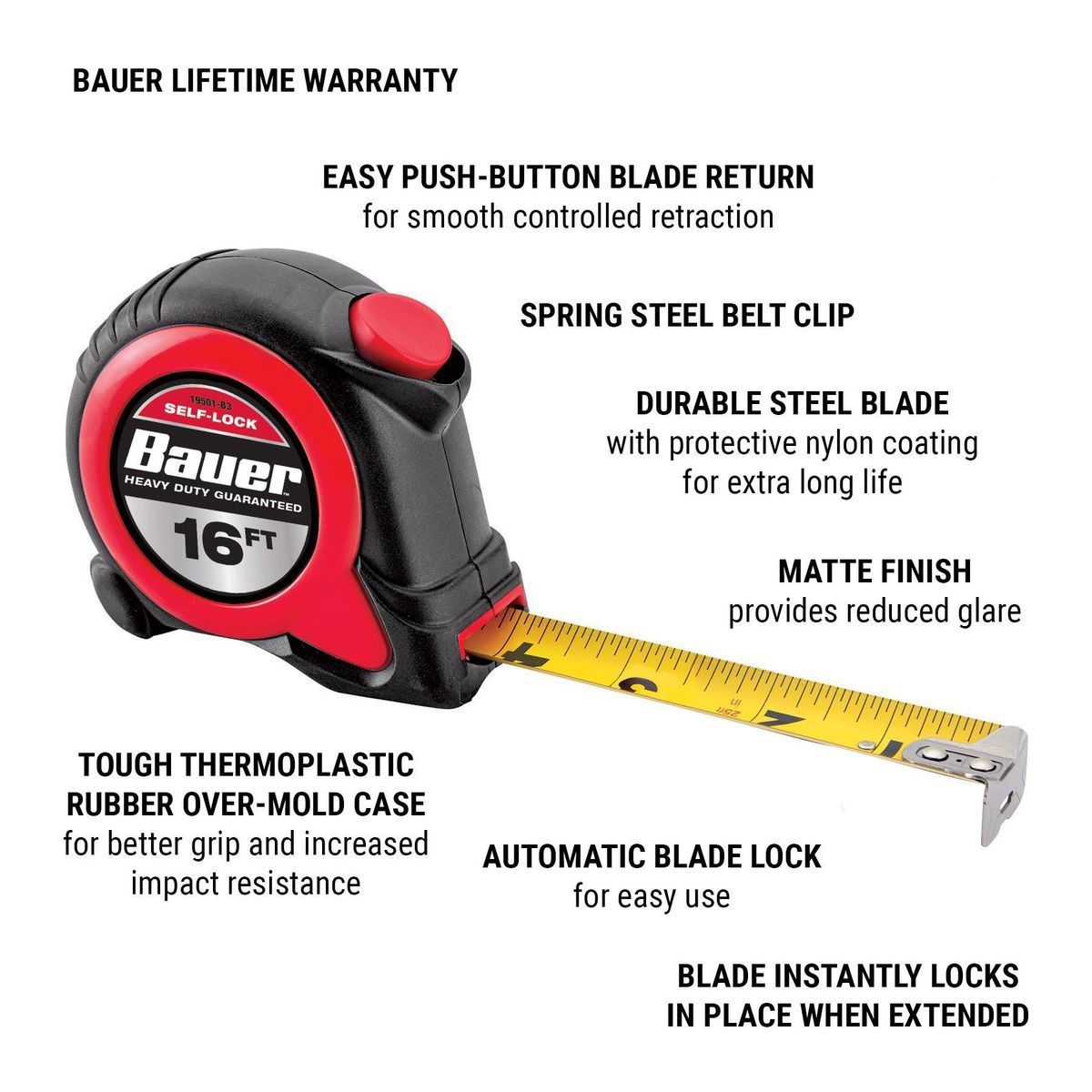 16 ft. Self-Locking Tape Measure I3910