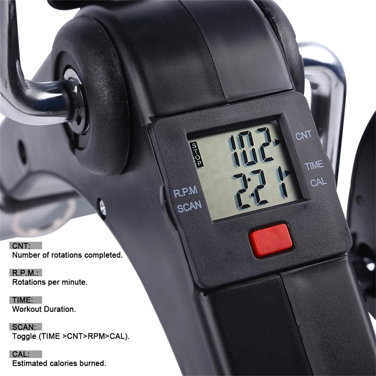 Folding Mini Exercise Bike 240 lbs T9457