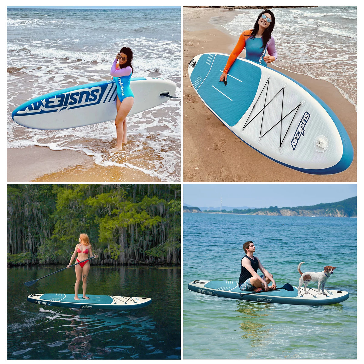 Inflatable Stand Up Paddle Board with Non-Slip Deck, Paddle and Pump K2871
