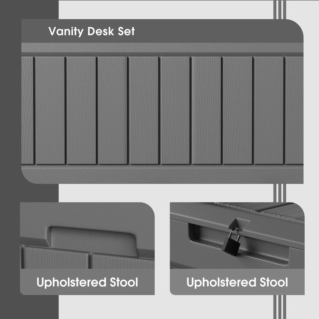 82 Gallon Resin Lockable Deck Box S44336