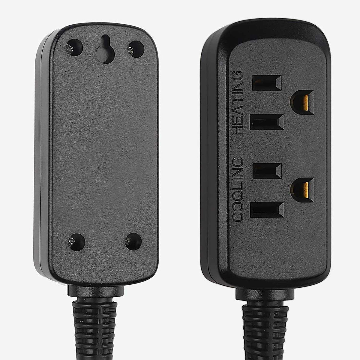 Digital 2-Stage Outlet Thermostat Controller Plug J795