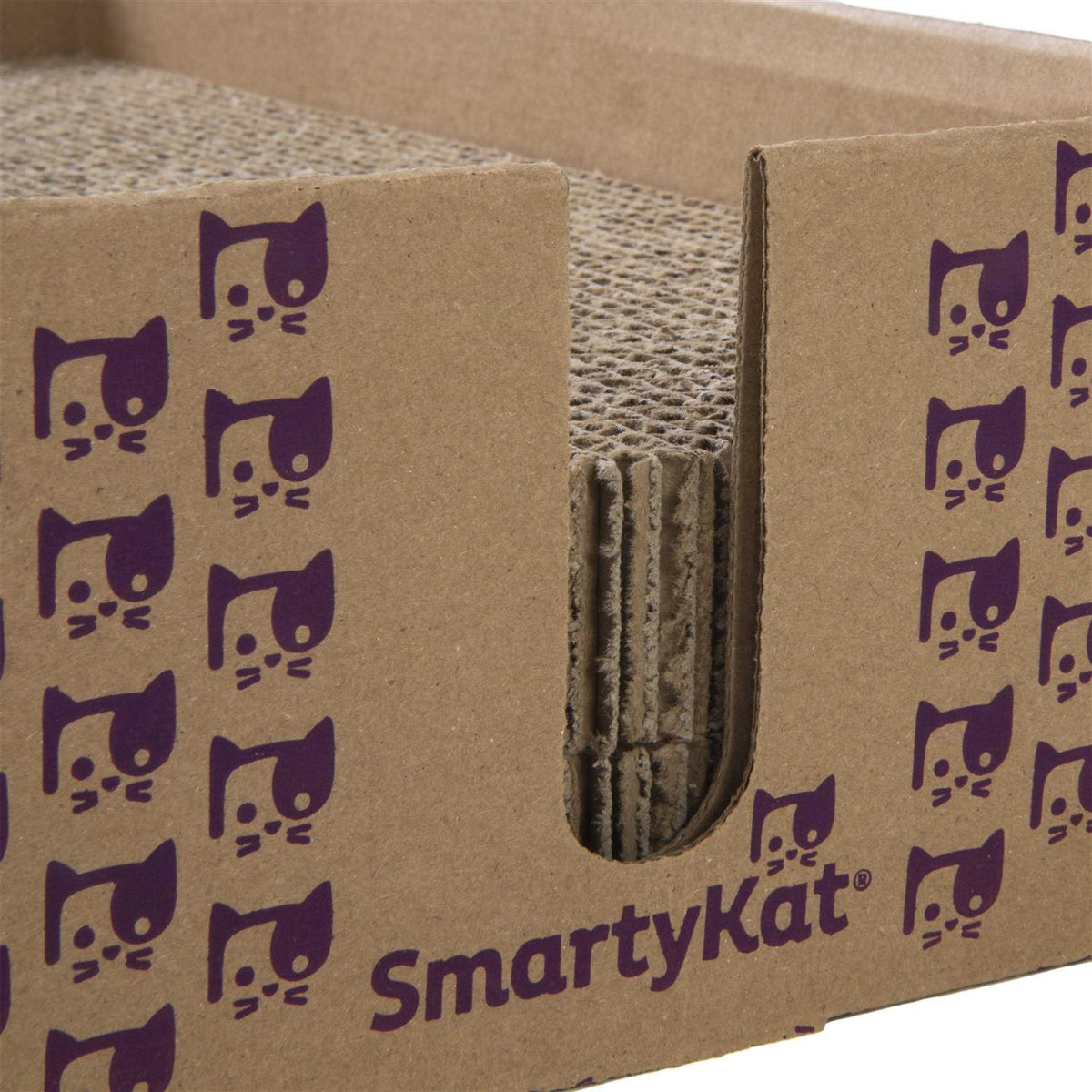 Catnip-Infused Cardboard Cat Scratch Pad Bed A7518