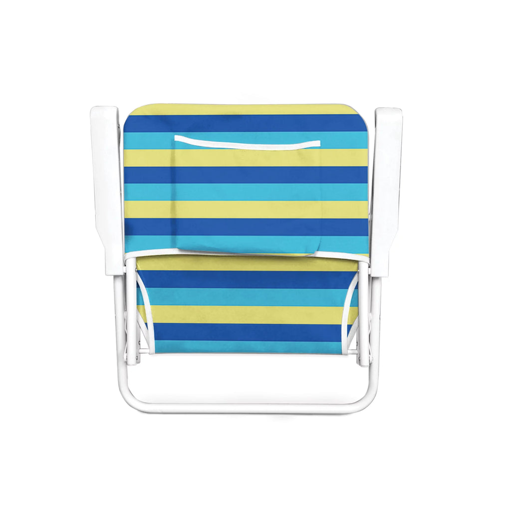 Folding Beach Chair Blue Stripes L46391