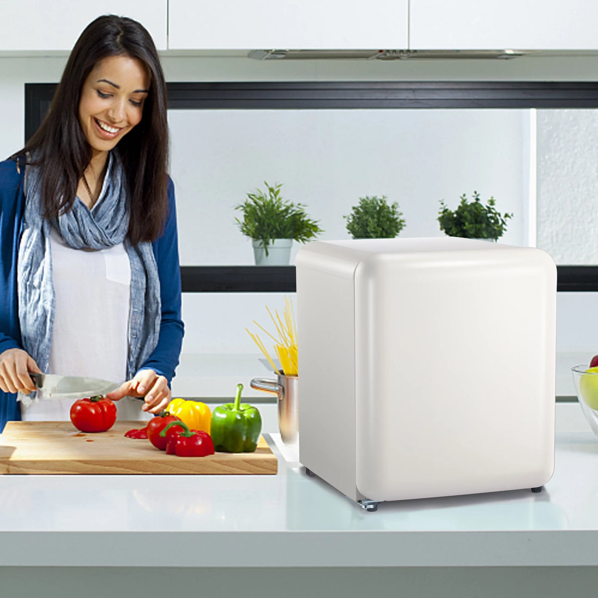 1.1 Cu.ft Compact Upright Freezer with Reversible Single Door S911