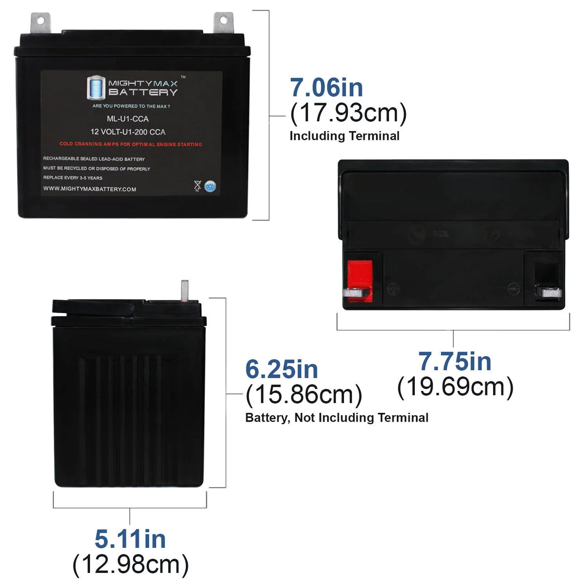 12V 200CCA Battery X5344