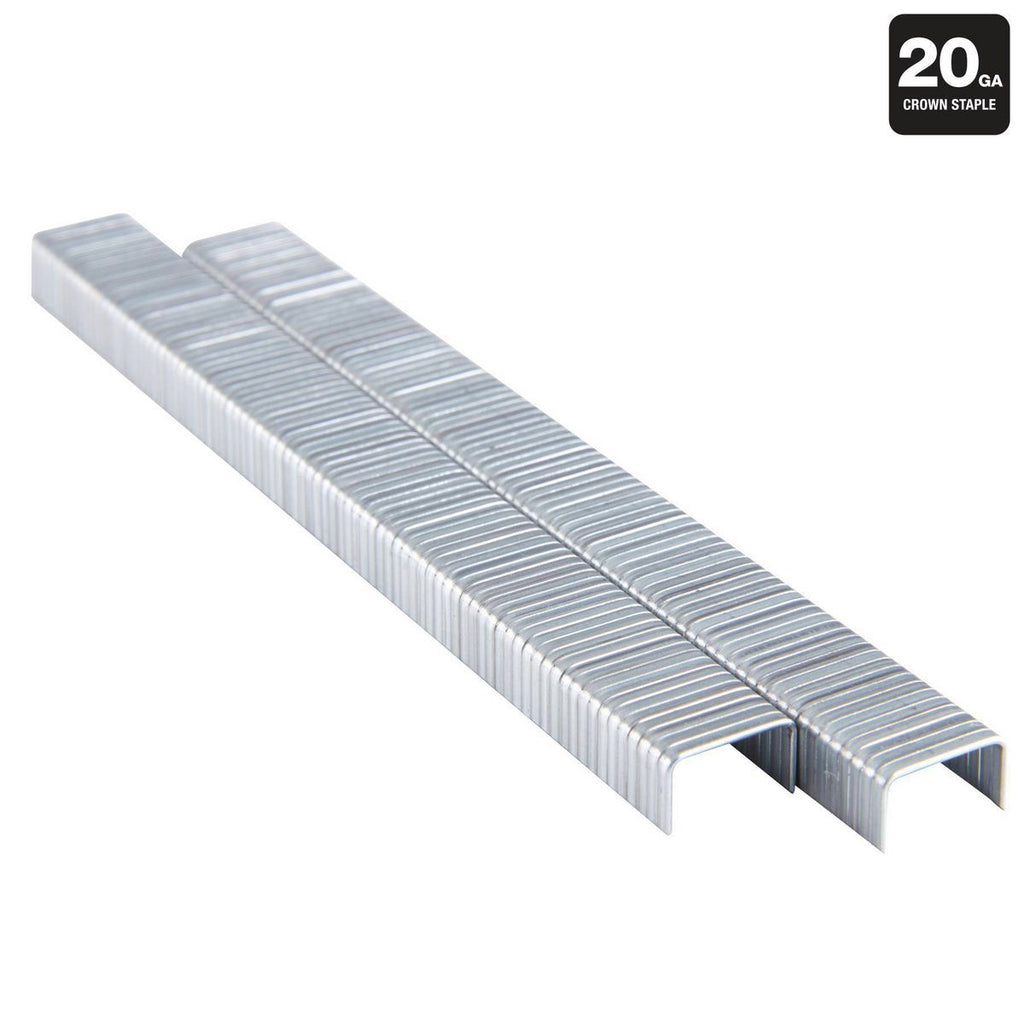 1/4 in. x 7/16 in. 20 GA Galvanized Staples, 5040 Piece F8097