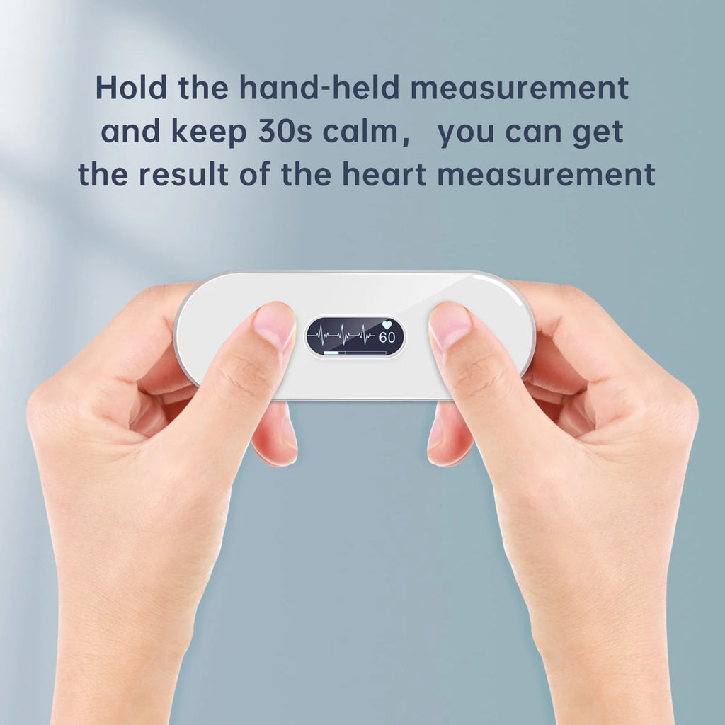 Handheld Bluetooth ECG Monitor with Screen Display F8379