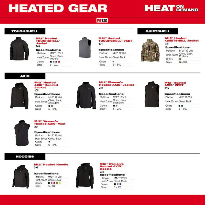 Men's Black Heated Jacket Hoodie E964