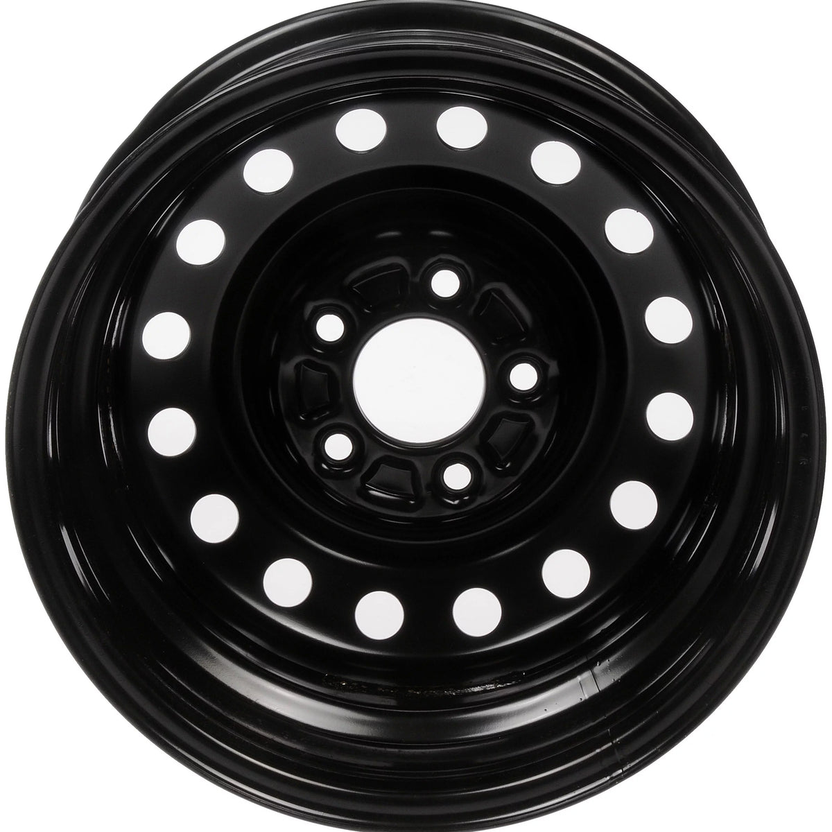 Steel 15 x 6-inch 5-Lug Black Wheel Rim A342